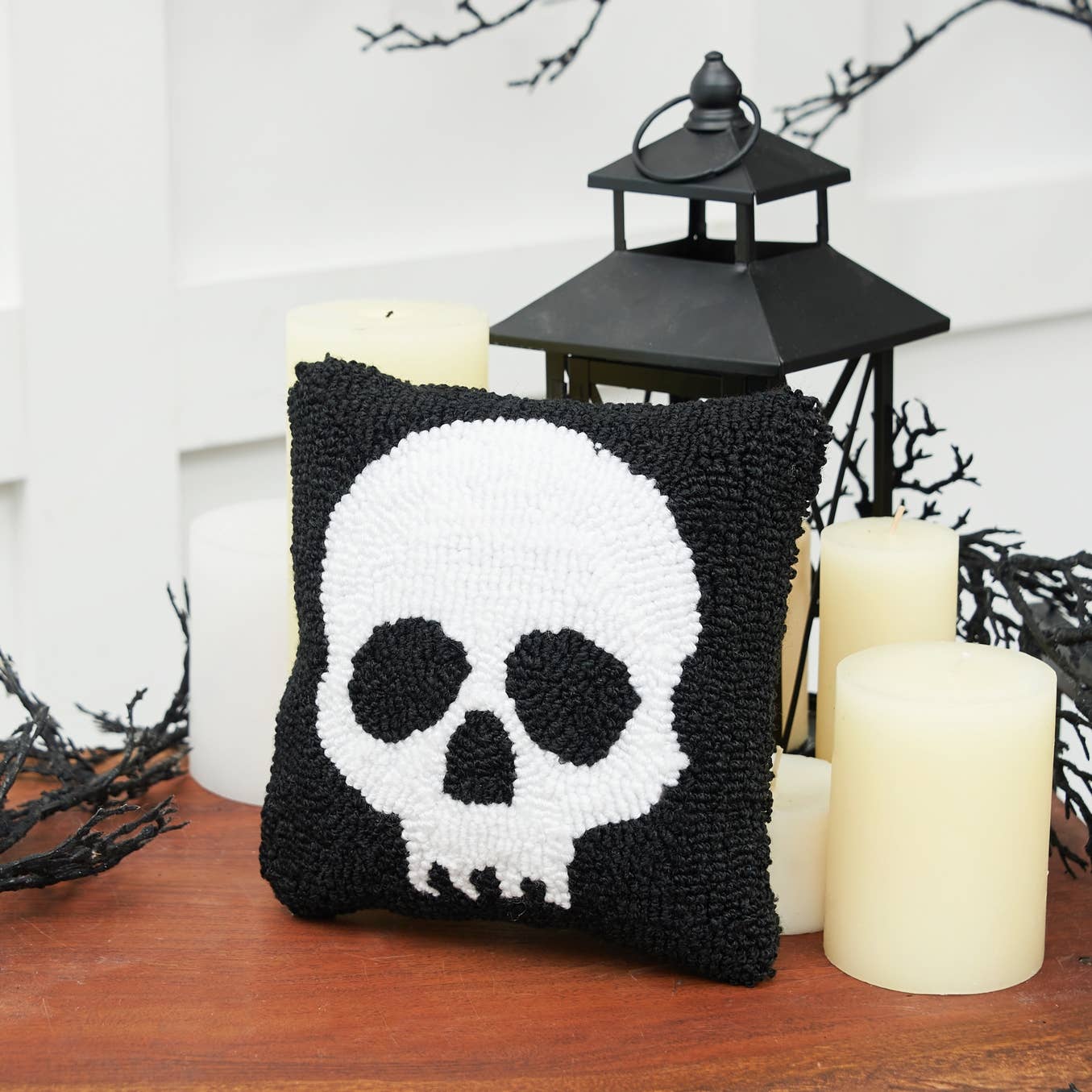Halloween Skull Pillow