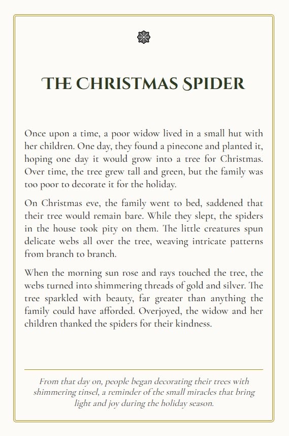 Christmas Spider- Handcrafted Beaded Ornaments