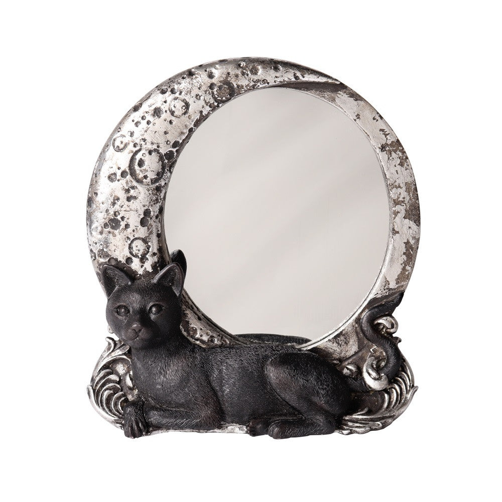 Black Cat Moon Mirror