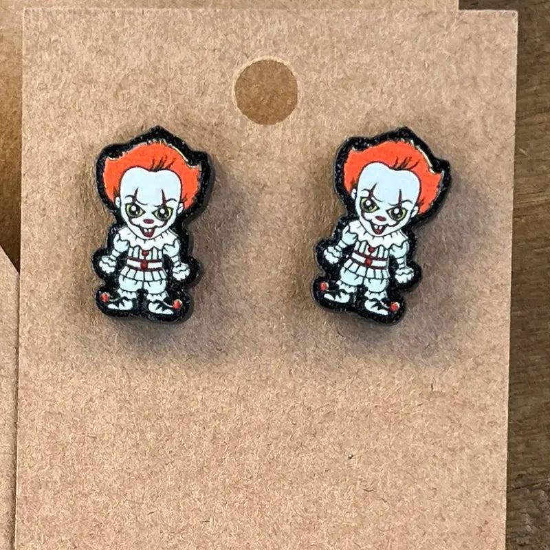 Horror Movie Character Stud Earrings