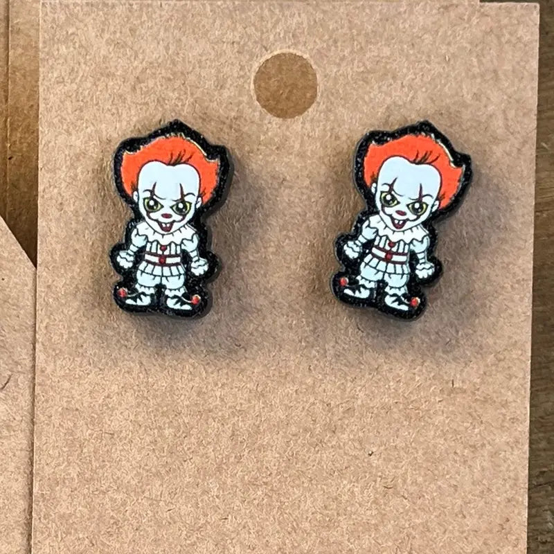 Horror Movie Character Stud Earrings