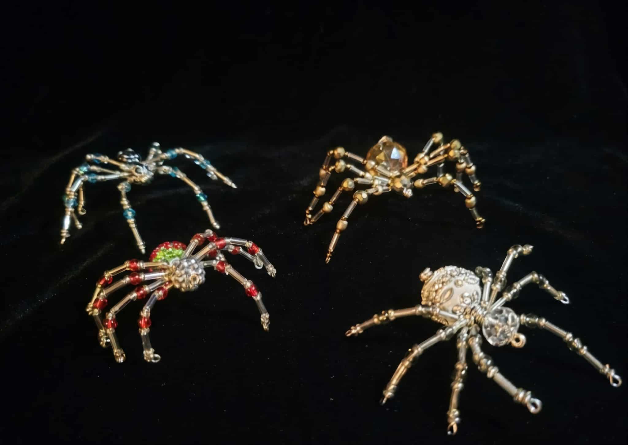 Christmas Spider- Handcrafted Beaded Ornaments – Ghoul's Delight